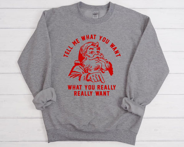 Tell me what you want sweatshirt
